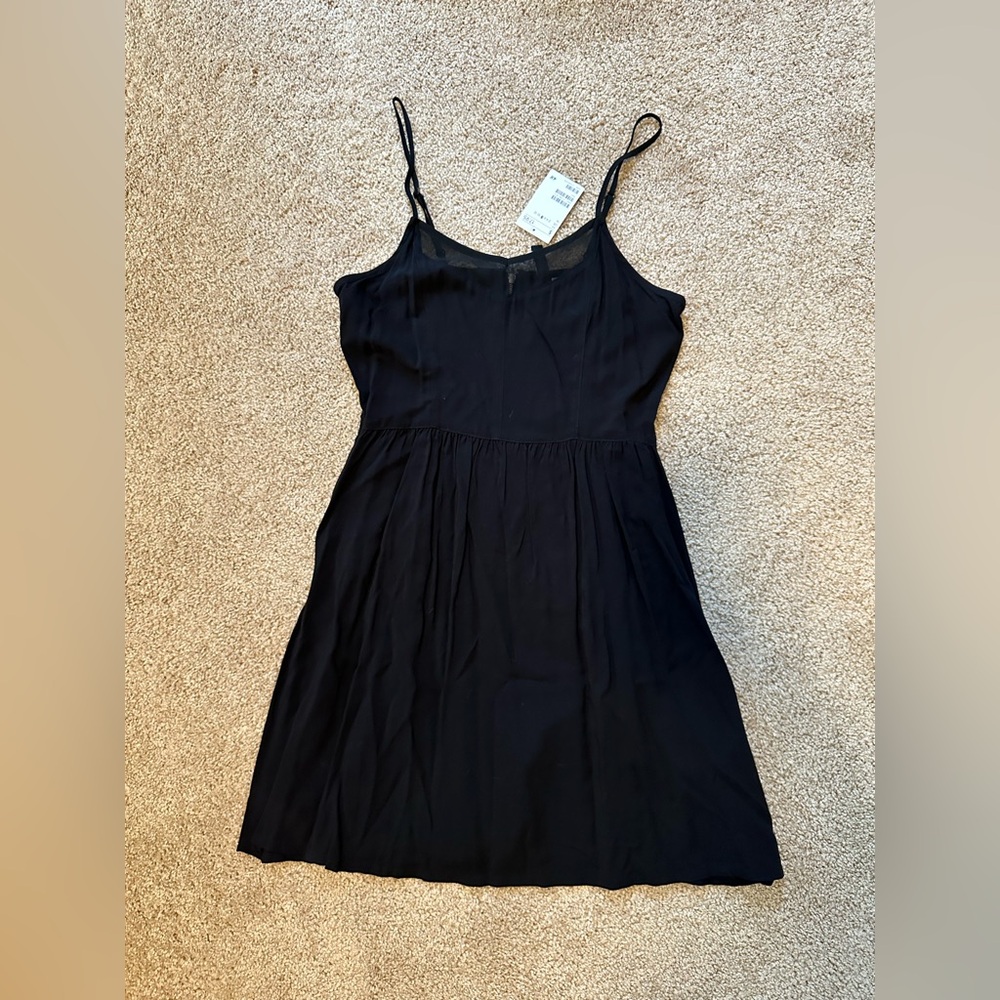 Zara Little Black Dress with see through neckline NWT
